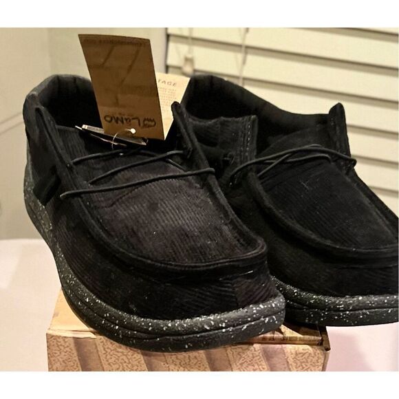LAMO Paul LamoLite Shoes Men's Size 10 Black Corduroy NEW - Picture 7 of 13